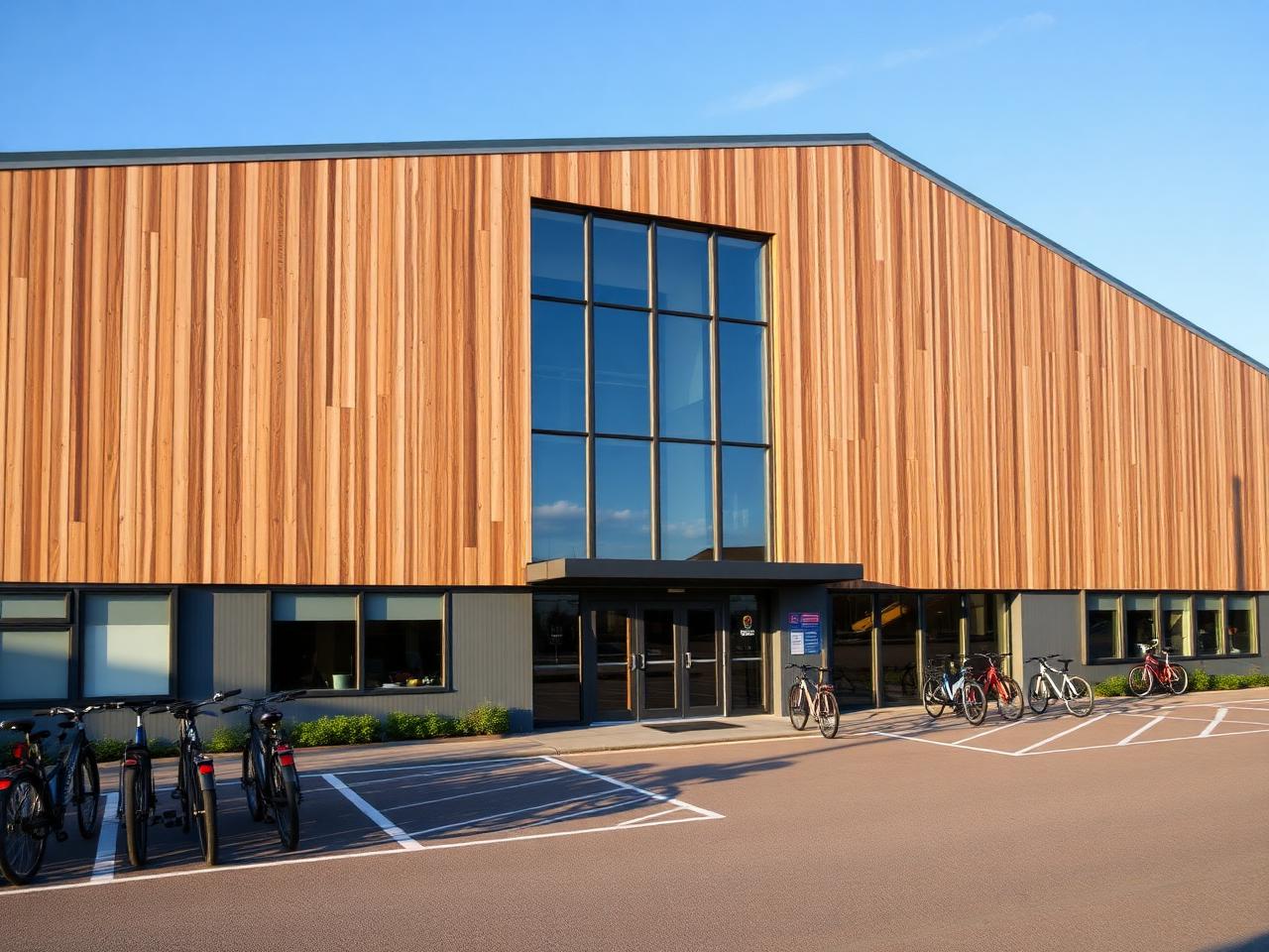 Øster Bjerregrav Hallen set udefra